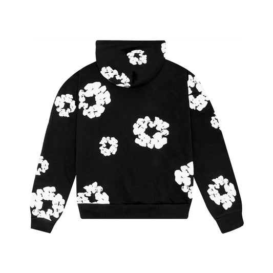 DENIM TEARS HOODIE BLACK + WHITE