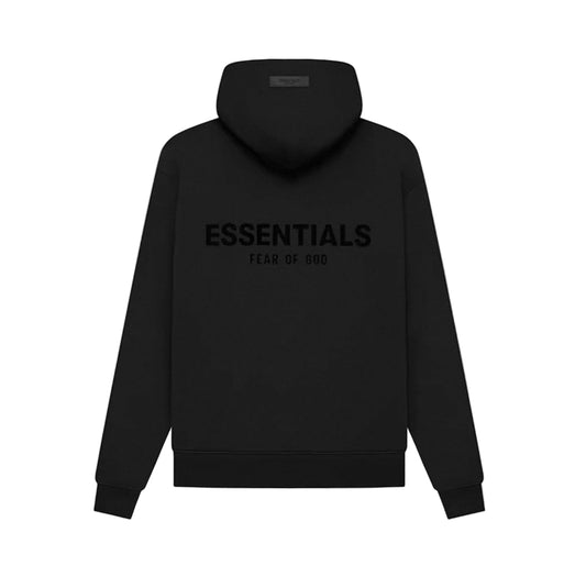 ESSENTIALS FEAR OF GOD BLACK HOODIE