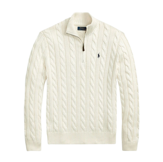 RALPH LAUREN QUARTERZIP WHITE