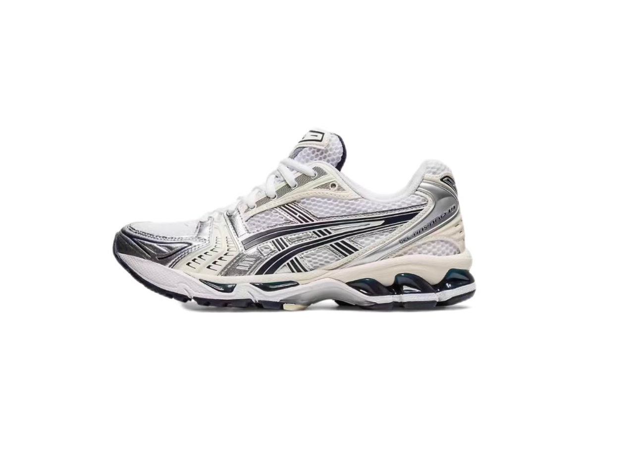 ASICS GEL KAYANO 14 CREAM/WHITE/NAVY BLUE