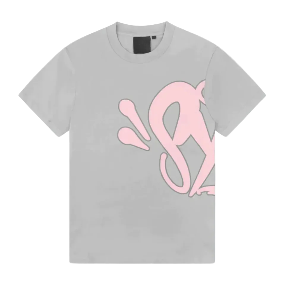 SYNAWORLD TEE GREY/PINK