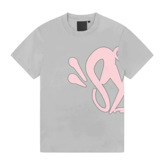 SYNAWORLD TEE GREY/PINK