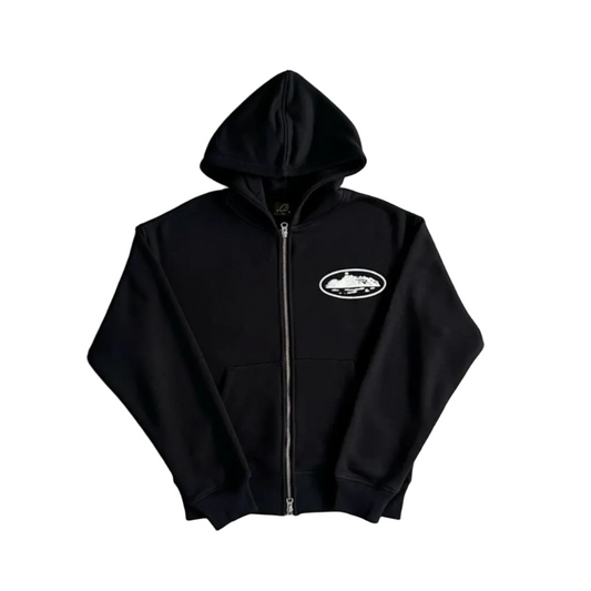 Corteiz zipup hoodie black