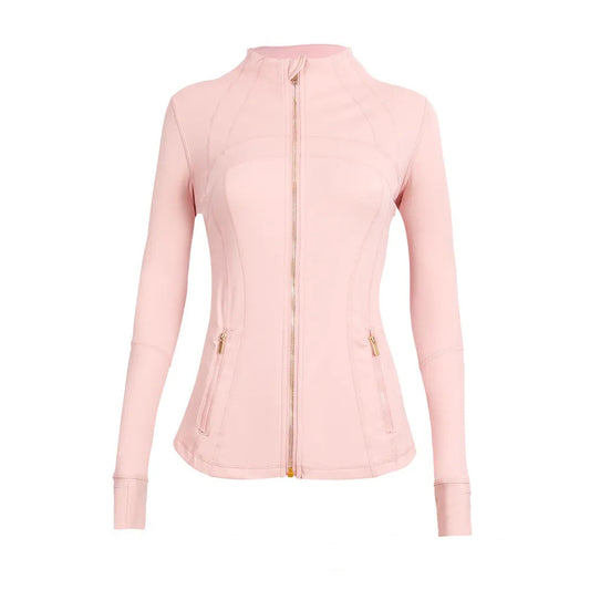 ROSE PINK + GOLD ZIPPER